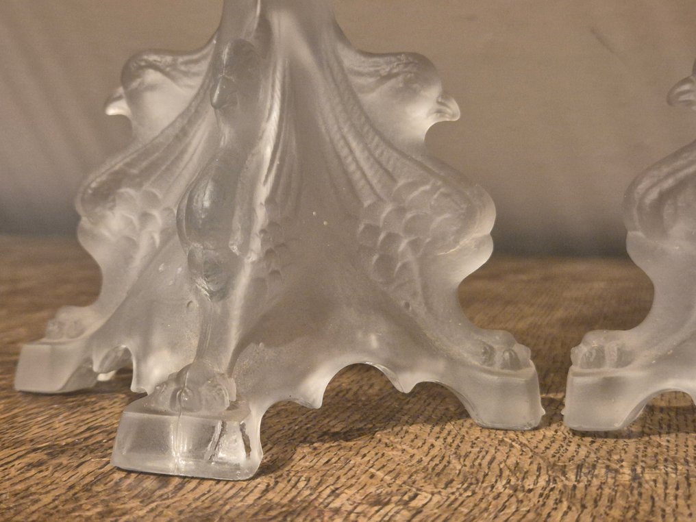 Val Saint Lambert - 烛台 (2) - 玻璃 #2.1