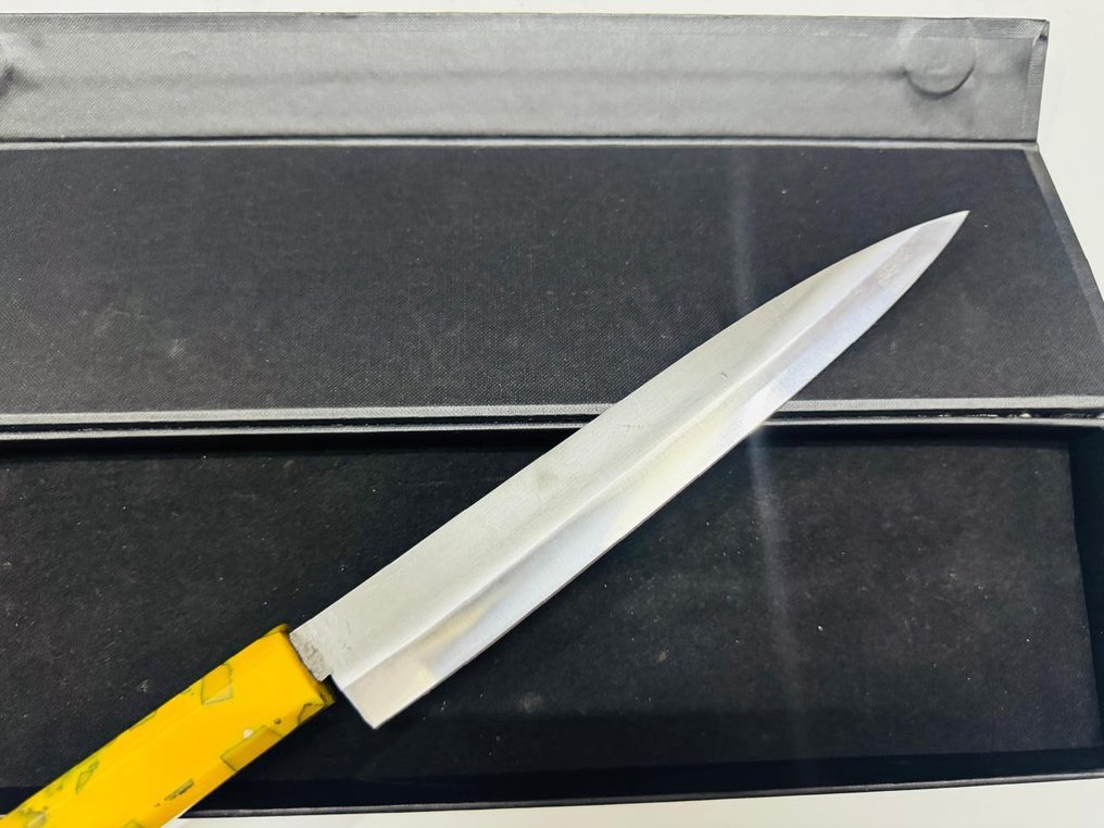 厨刀 -  日本雕刻刀（079） - 少钢环氧树脂与盒子 - 日本 - 日本的切肉刀 #4.3