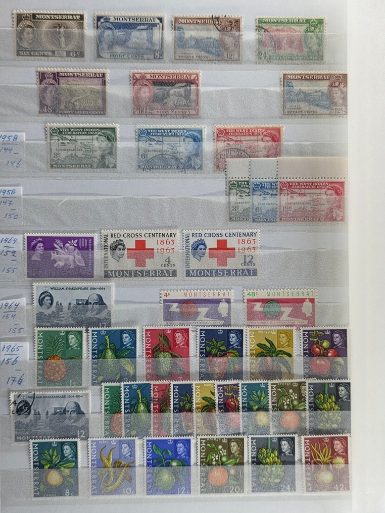 Montserrat 1884/2000 - Collection in a stock book #3.2