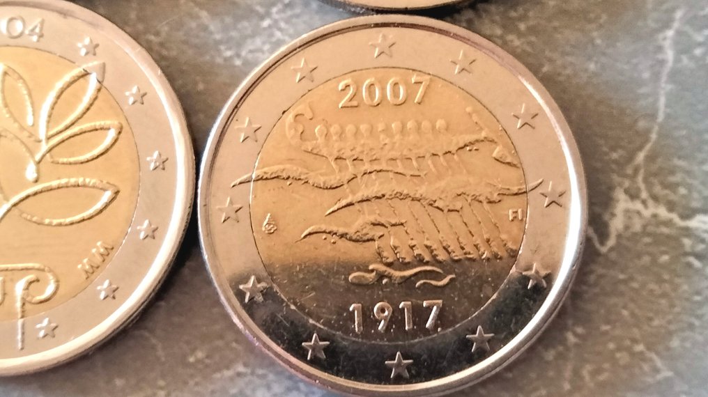 Finnország. 2 Euro 2004/2020 (incl. 2 euro "Enlargement of the EU") (4 pièces) (Nincs minimálár) #3.2