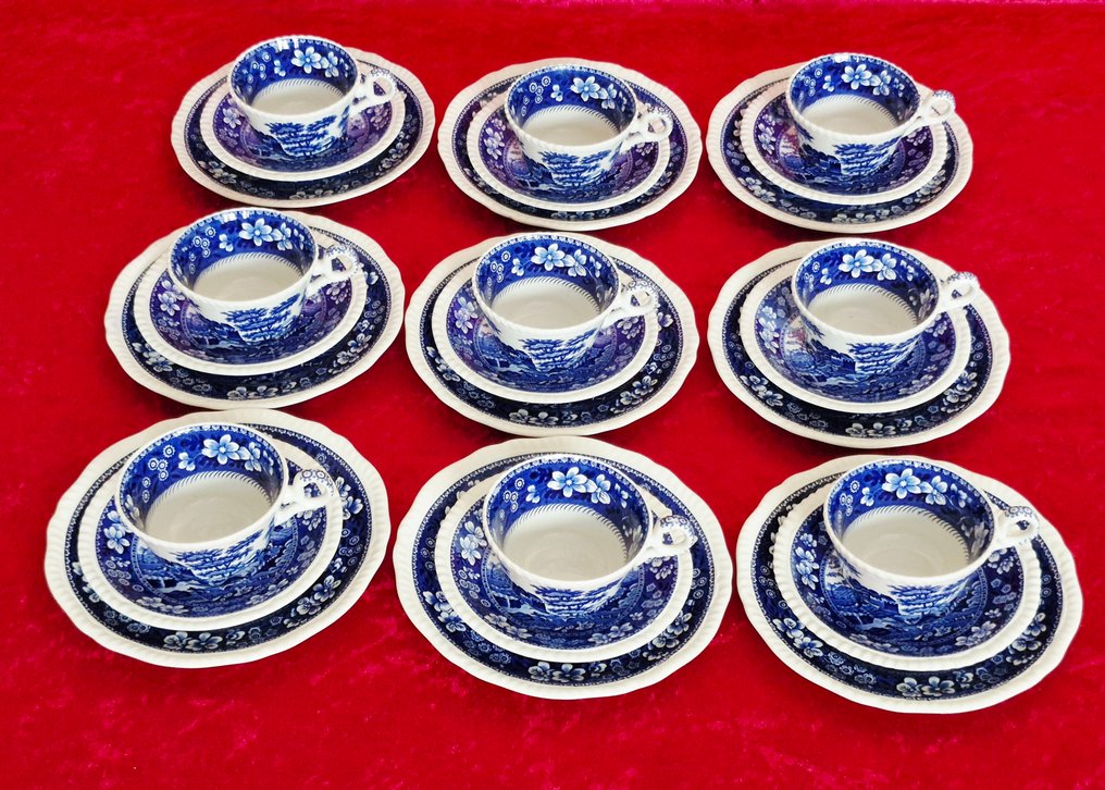 Copeland Spode - 咖啡及茶水用具 (32) - Blue Tower - 陶器 - 为9人 #3.2