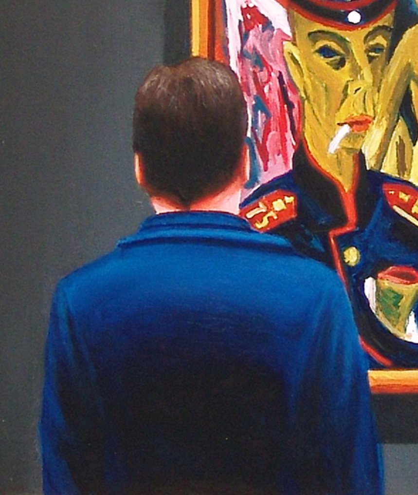 Gerard Boersma (1976) - Self Portrait As A Soldier (self portrait with self portrait Ernst Ludwig Kirchner) #4.3
