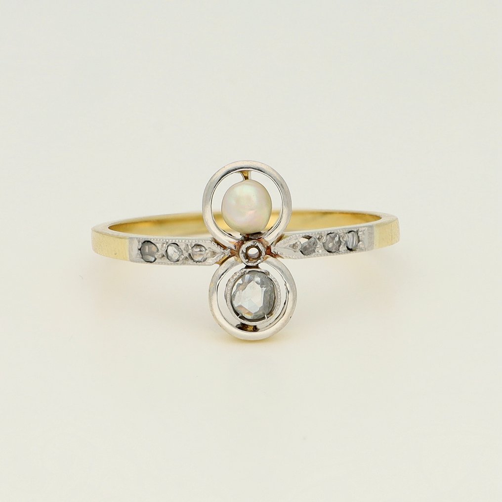 χωρίς τιμή ασφαλείας - Δαχτυλίδι - 18 καράτια Κίτρινο χρυσό Διαμάντι (Φυσικό)  - Parel #1.0