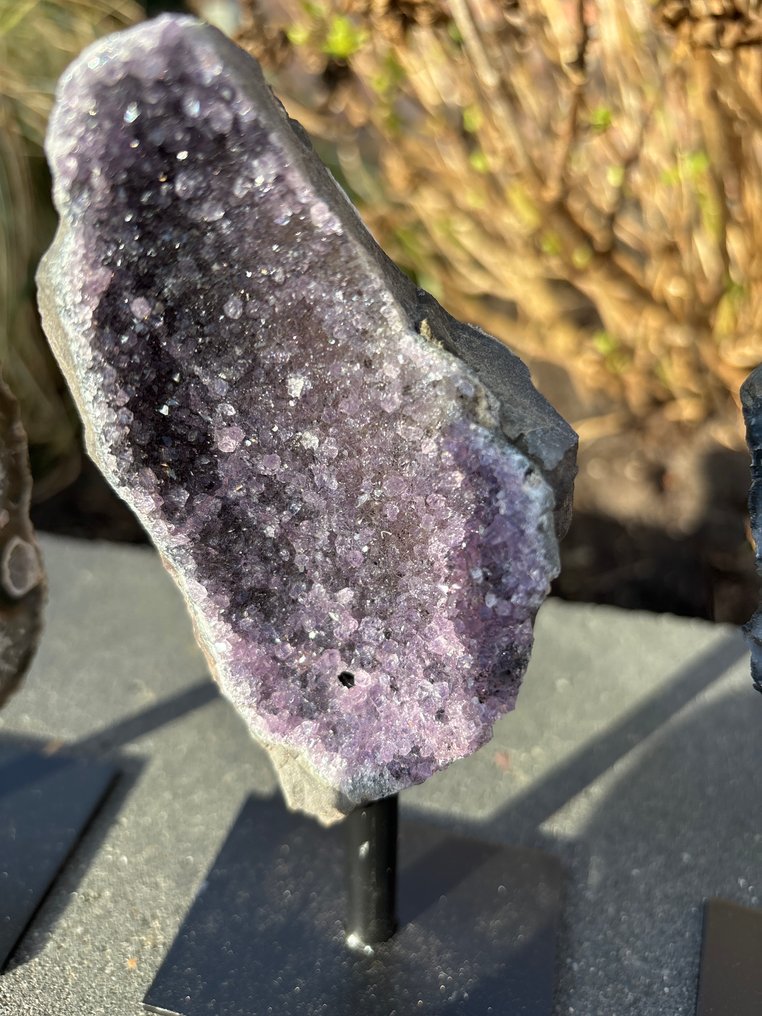 Amethyst Crystal cluster- 1380 g - (3) #2.1