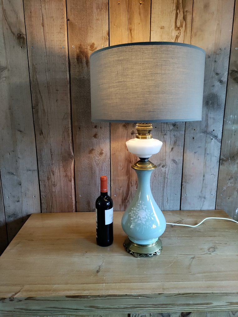 Φωτιστικό - Πορσελάνη, Μπρούντζος, Ορείχαλκος - Πορσελάνινο φωτιστικό celadon, 19ος αιώνας. #2.1