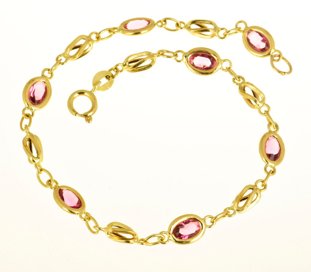 Βραχιόλι - 18 καράτια Κίτρινο χρυσό Τοπάζιο #3.2