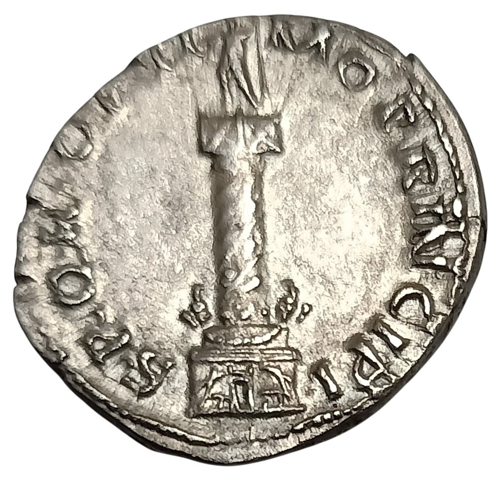 Rooman imperiumi. Trajan (98-117 aaj.). Denarius Rome - Column of Trajan #1.0