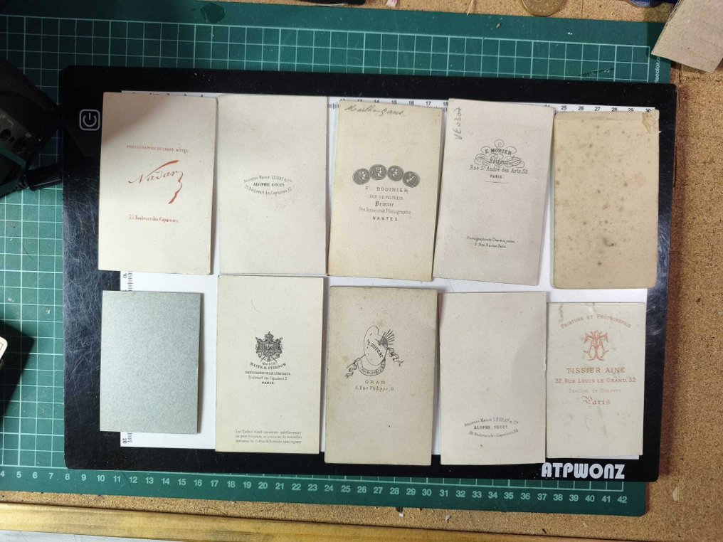 (estudios varios) - lote de 50 cvd (carte de visita) varios años, varios estudios, algunas con nombre #4.3