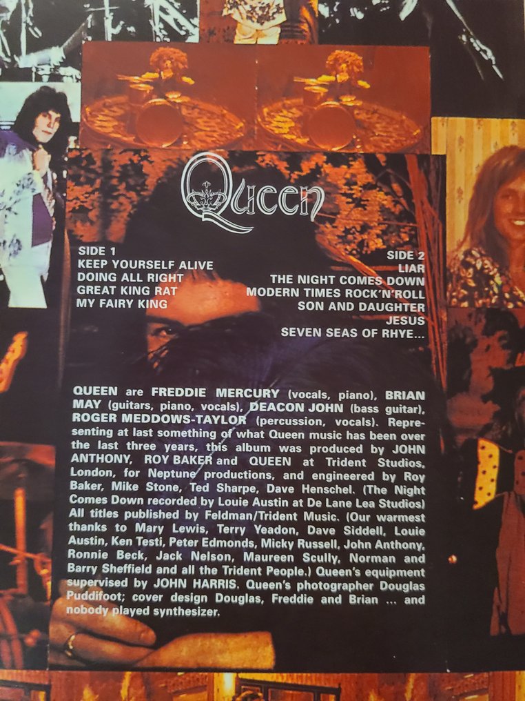Queen - Queen - LP - 压制在重磅乙烯基上！！, 180 gram - 2009 #3.2