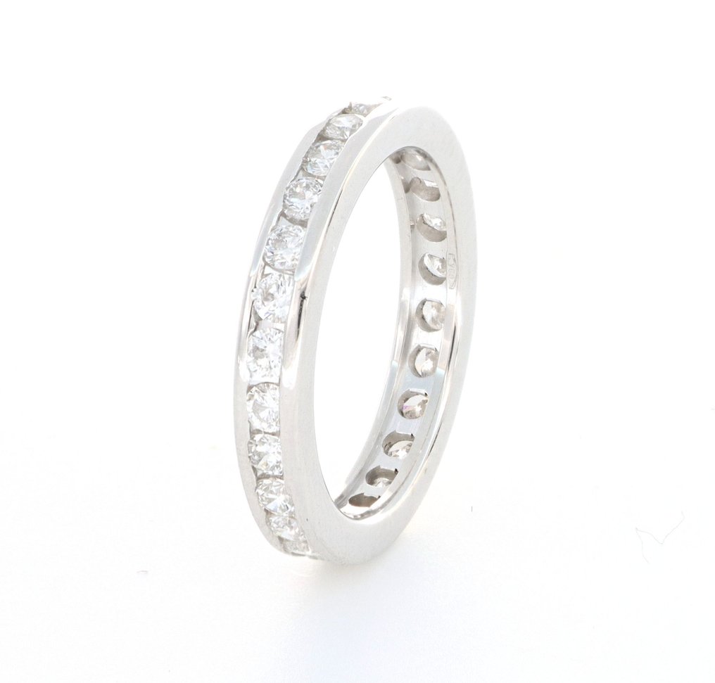 沒有保留價 - 戒指 - 18 克拉 白金 -  0.80ct. tw. 鉆石 (天然)  #4.3