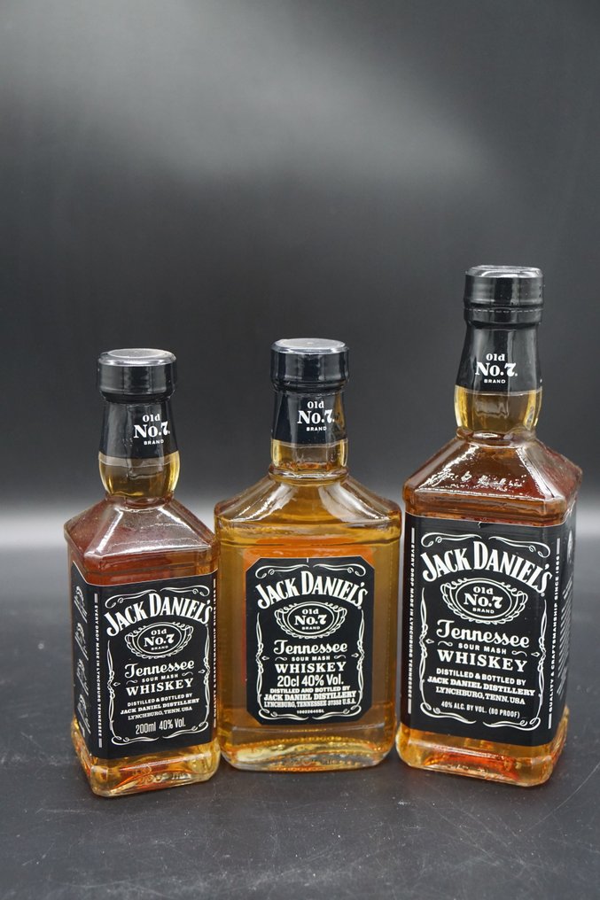 Jack Daniel's Old No 7 - USA & Japan  - 200ml, 375ml & 20cl - 3 botellas  #1.0