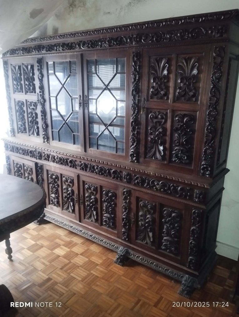 墙面装饰 - “Mascarón”，雕塑怪异像，52 x 52 厘米。 - 西班牙 - 19世纪展板 #2.1