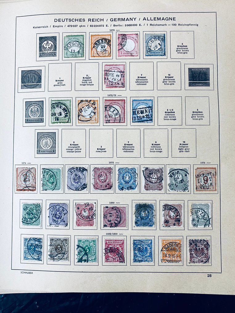 Deutsches Reich  - Sammlung des Deutschen Reiches auf Albumblättern #1.0