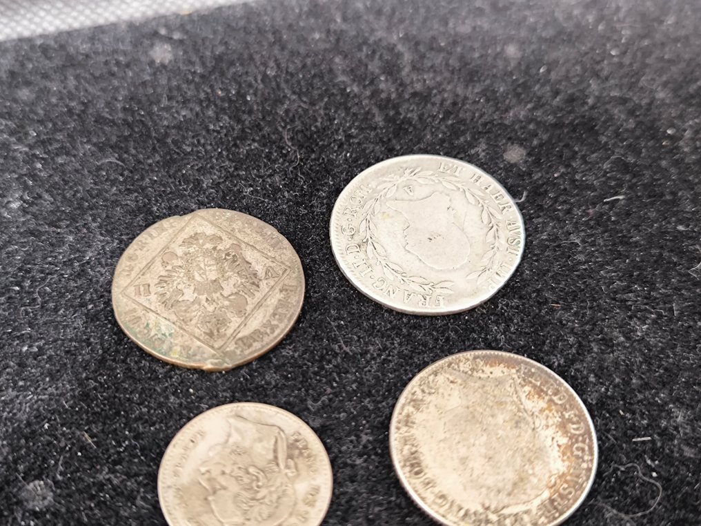 Austria. Lot of 4 coins, various Kreuzer denominations 1802/1870  (No reserve price) #3.2