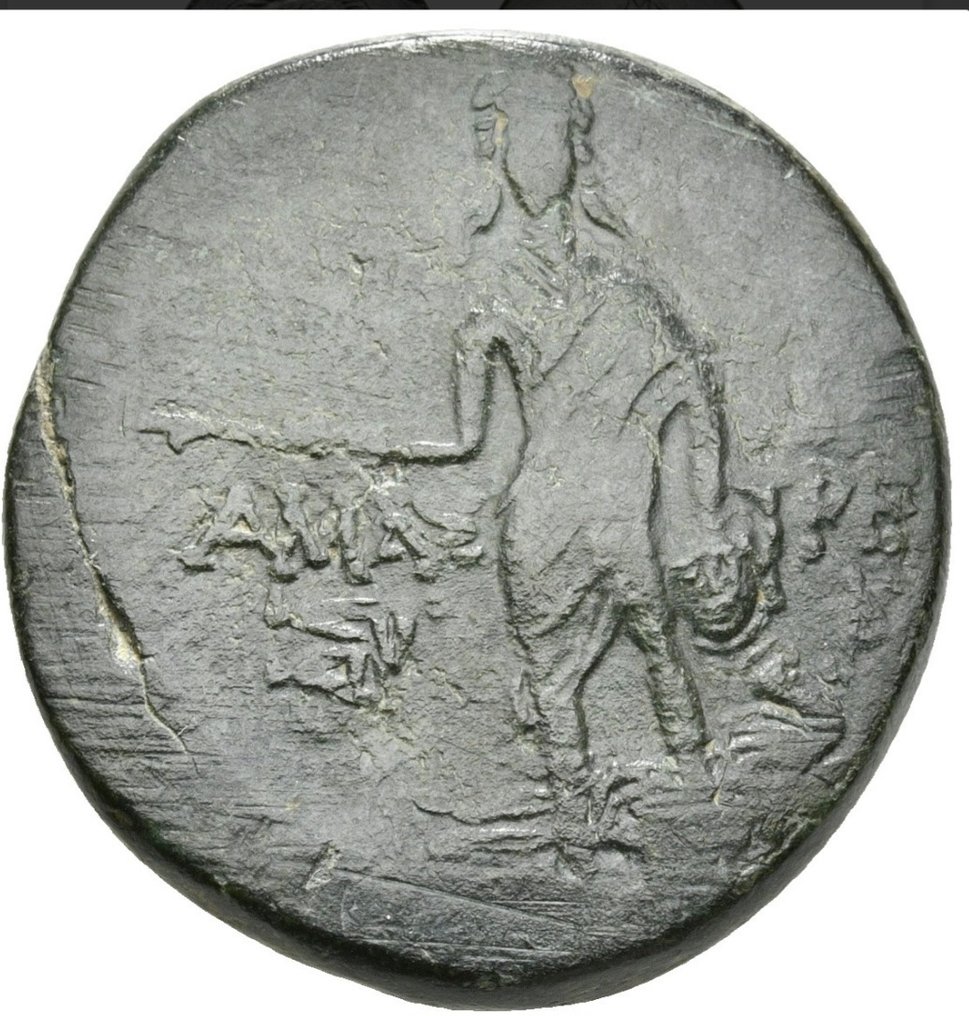 帕夫拉戈尼亚， 阿马斯特里斯 Mithridates VI Eupator, 105-90 BC-Medusa  (没有保留价) #1.0