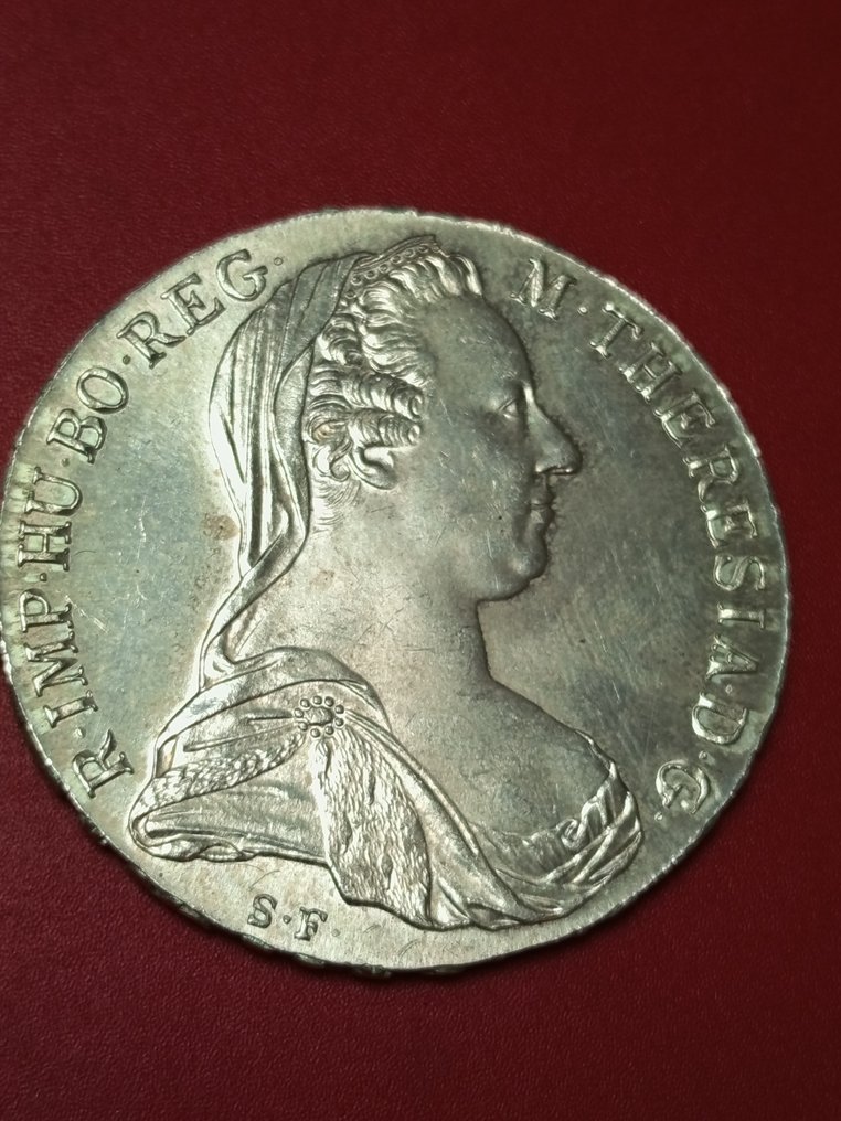 Itävalta. Maria-Theresia. Thaler (taler) 1780 SF - Later restrike.  (Ei pohjahintaa) #4.3