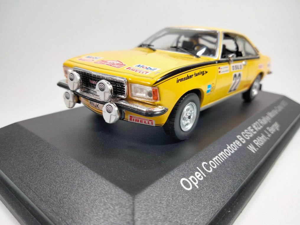 Replicars 1:43 - Modelracerbil - Opel Commodore B GS/E #22 - Röhrl, Berger (1973) #1.0