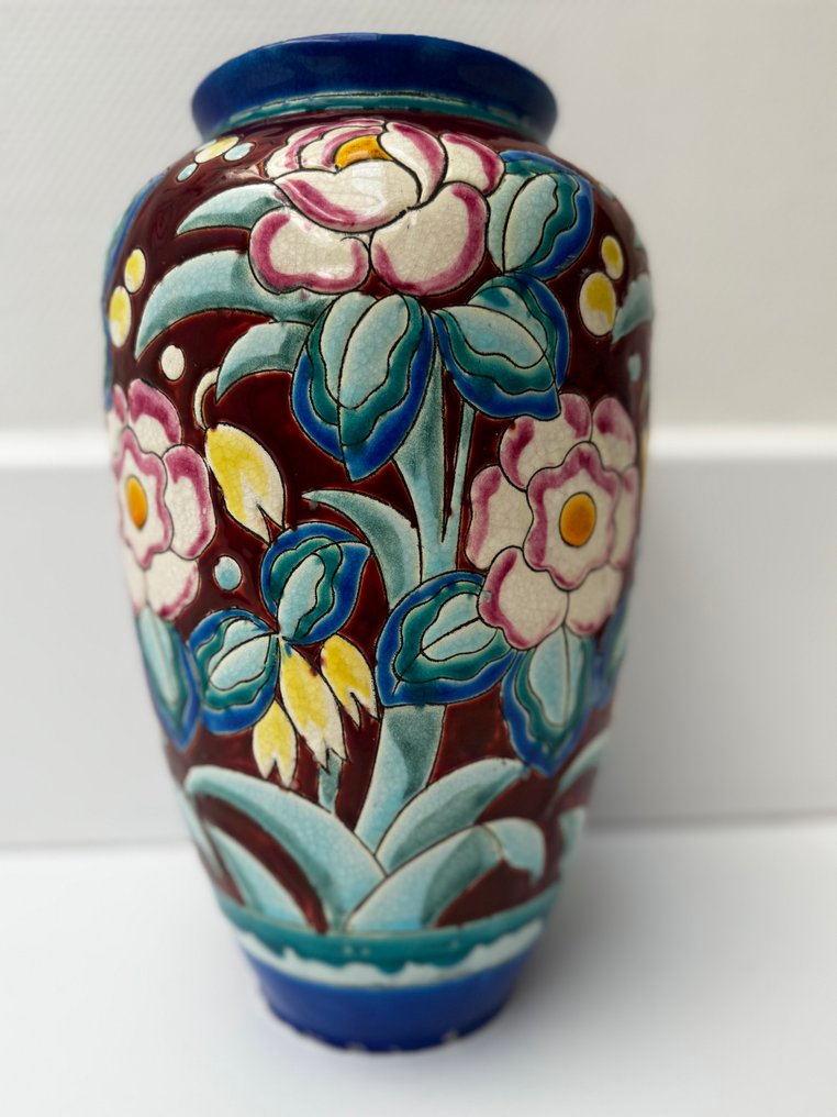 Keramis - Charles Catteau, Atelier de Fantaisie - Maljakko - D1704 / F914 - Keraaminen #1.0