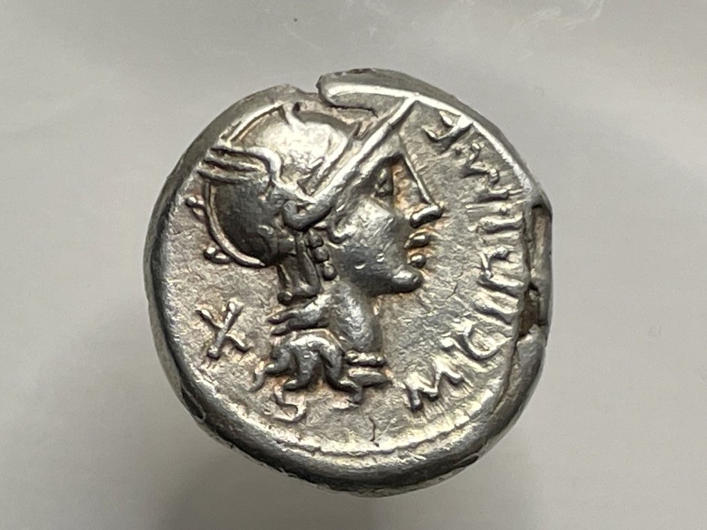 Ρωμαϊκή Δημοκρατία. M. Cipius M.f., 115-114 BC. Denarius Rome #4.3