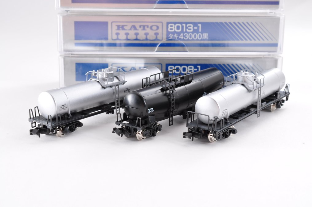 Kato N - 8008-1 8013-1 - Junayksikkö (3) - Taki 3000 & Taki 43000 tankkivaunu 3-osainen sarja - JNR #3.2