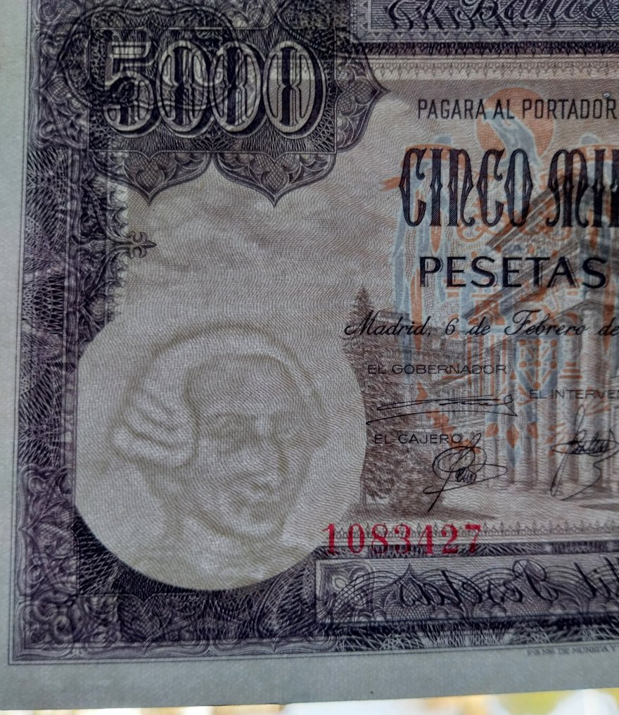 Spanien. - 5000 Pesetas - 1976 - Pick 155  (Ingen mindstepris) #4.3