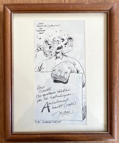 Jean Solé - Elephant Man - Dessin original dédicacé #1.0