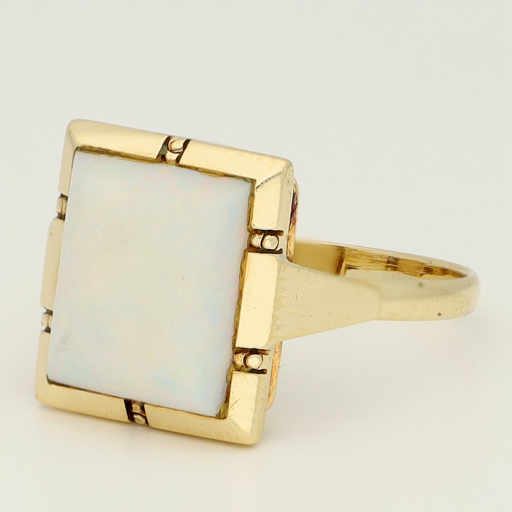 Ring - 14 kt. Yellow gold - Opaal #1.0