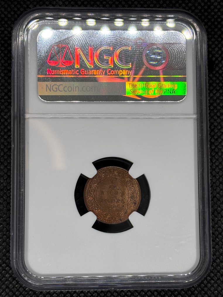 Britannian Intia. George V. 1/12 Anna 1936 NGC MS64RB  (Ei pohjahintaa) #2.1