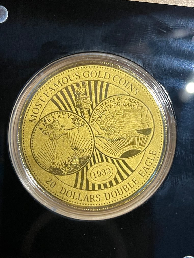 Niger. 20 Dollars 1933 Gold Goins Double Eagle 1/200 Oz.999 (Ingen mindstepris) #1.0