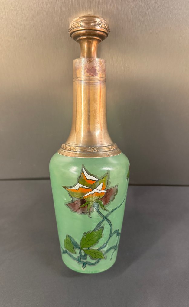 Bottiglia - Ottone placcato argento - Bottiglia Art Nouveau #3.2