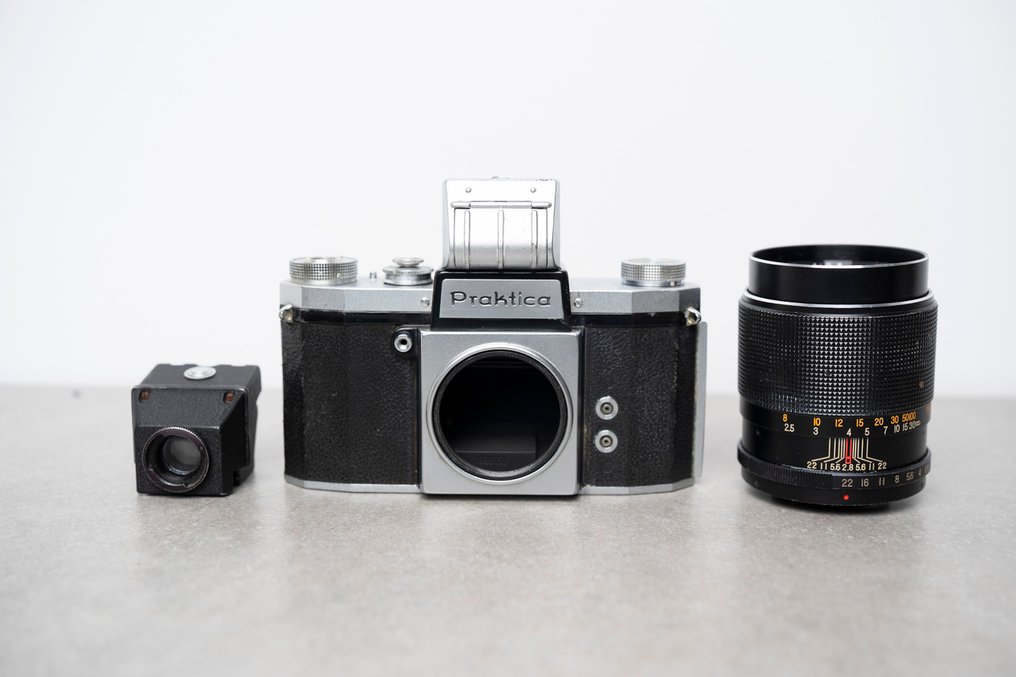 KW (Kamera-Werkstätten) Praktica + Alfotar 2,8/135mm + eye-level viewfinder - M42 | Egylencsés reflex fényképezőgép (SLR) #1.0