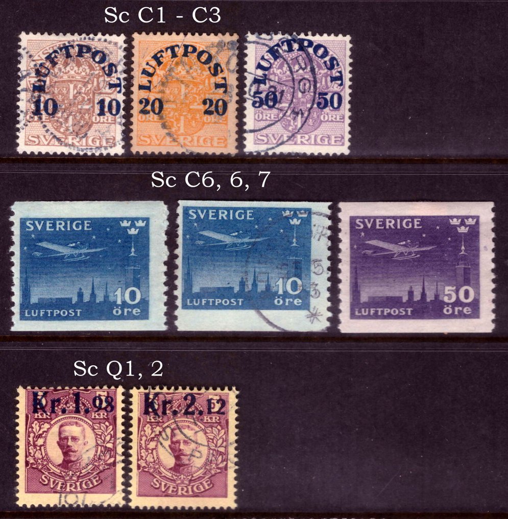 瑞典 1886/1936 - 股票组合 - Scott #2.1