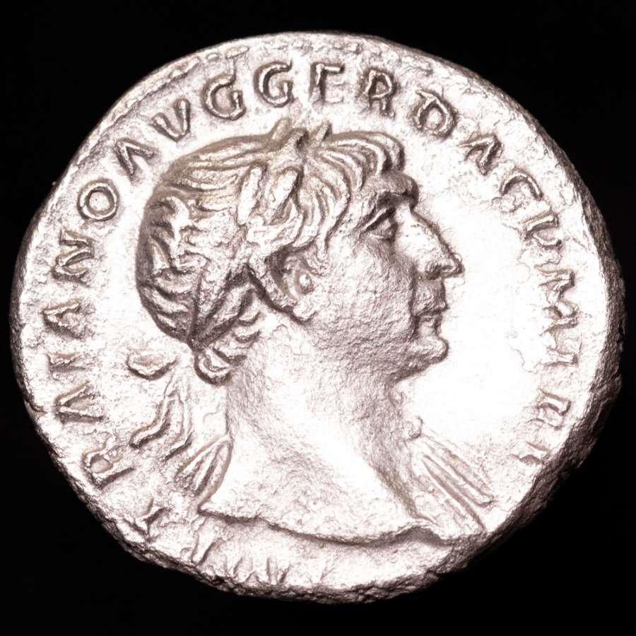 Ρωμαϊκή Αυτοκρατορία. Trajan. Denarius Rome mint, A.D. 107. SPQR OPTIMO PRINCIPI, Victory standing left, holding wreath and palm frond.  (χωρίς τιμή ασφαλείας) #1.0