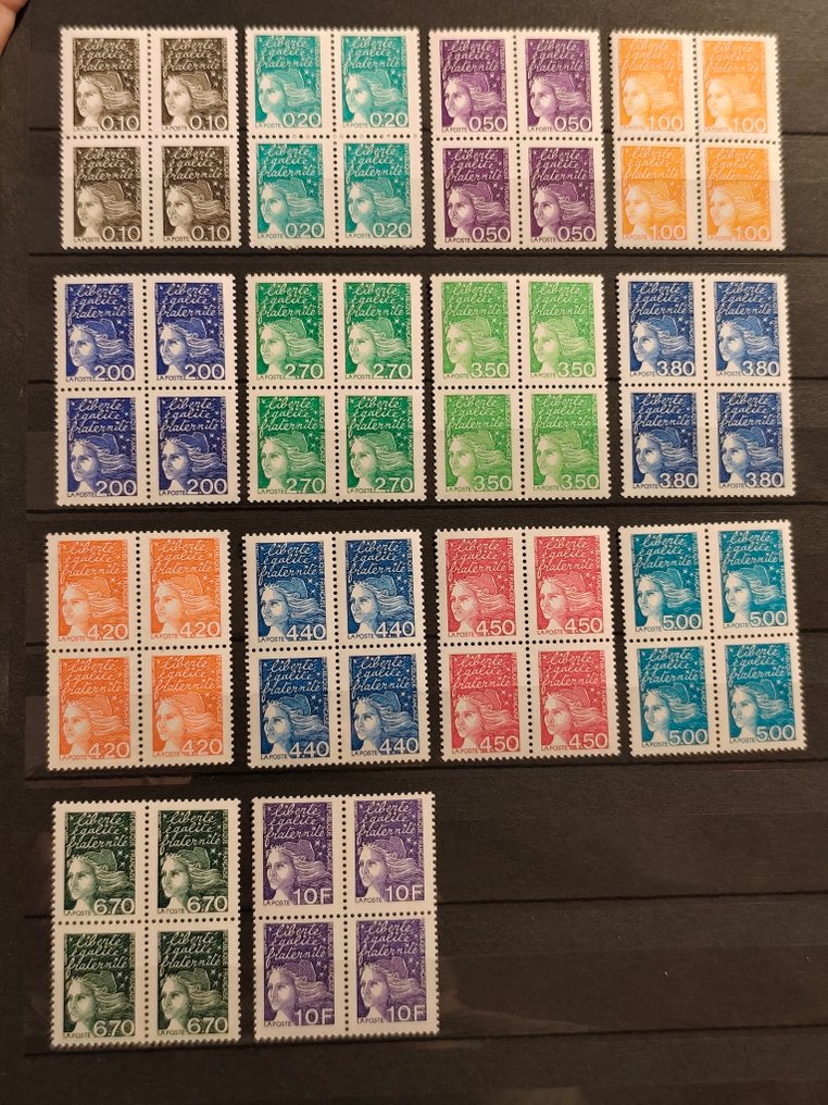France 1997/2004 - French Postage Stamps – MNH Collection (Blocks, Sheets & Booklets) Offered for sale is a #1.0