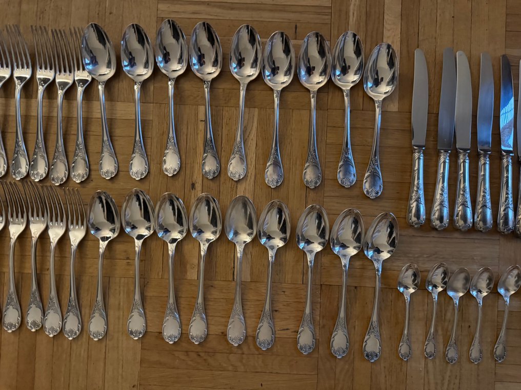 Christofle - Servizio di posate (63) - Marly - Placcato argento #3.2