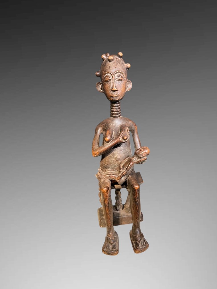 Γλυπτό Yoruba από τη Νιγηρία (52 εκ.) - μητρότητα Yoruba - Γιορούμπα - Νιγηρία #2.1