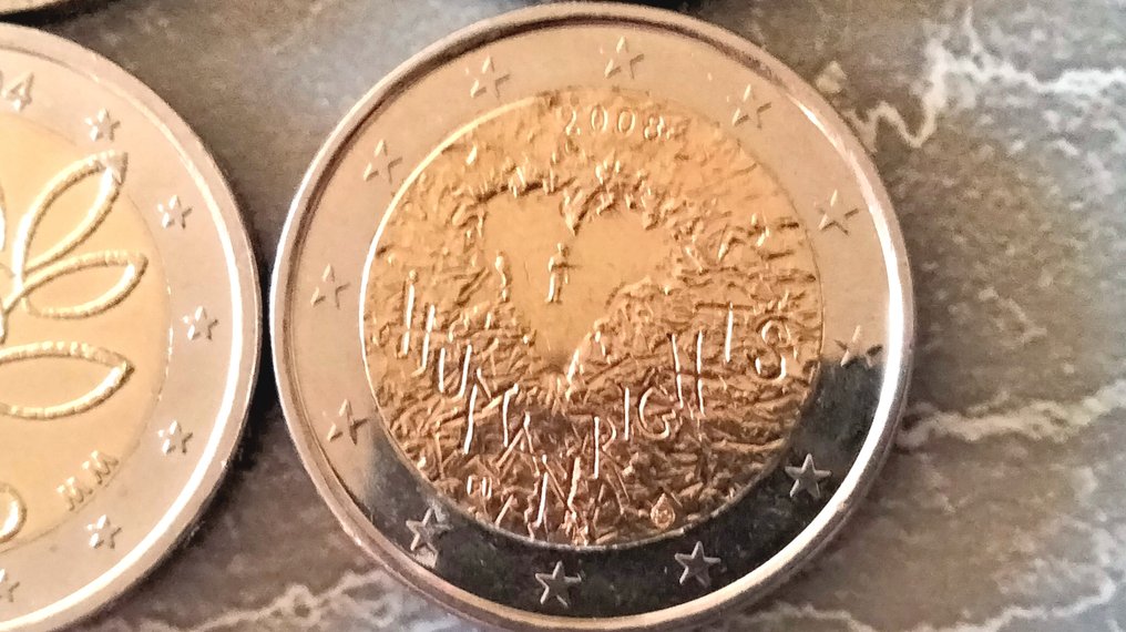 Finland. 2 Euro 2004/2020 (incl. 2 euro "Enlargement of the EU") (4 pièces)  (No reserve price) #4.3