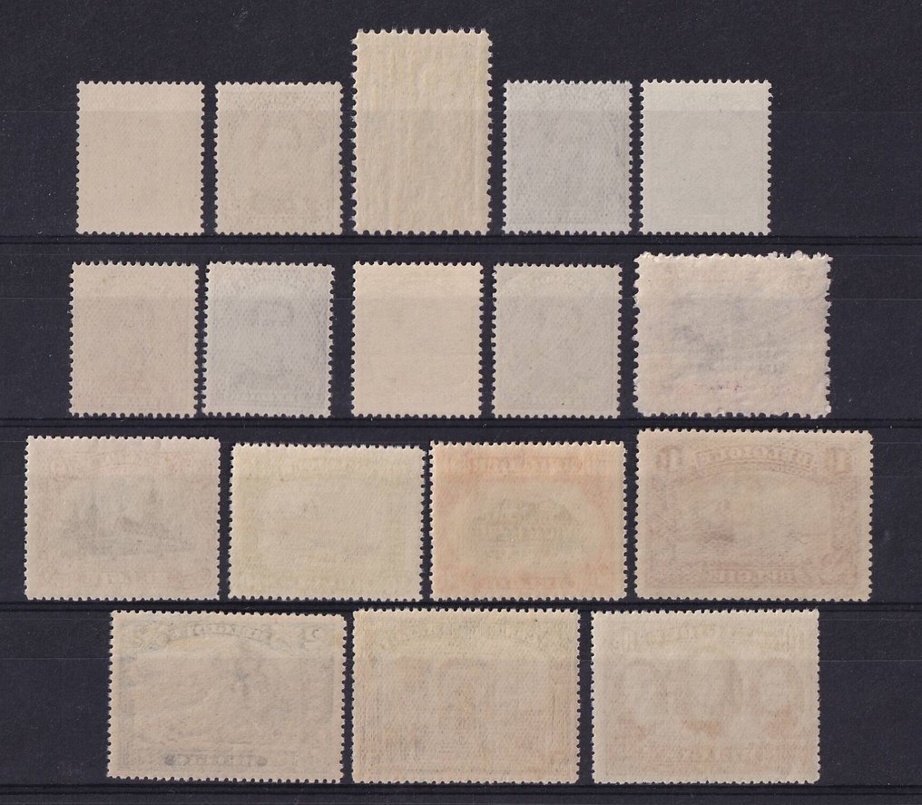 Belgium 1915/1920 - Albert I and views (without Franks) - OBP/COB 135/46 + 148/49 + 164, 182, 183 #1.0