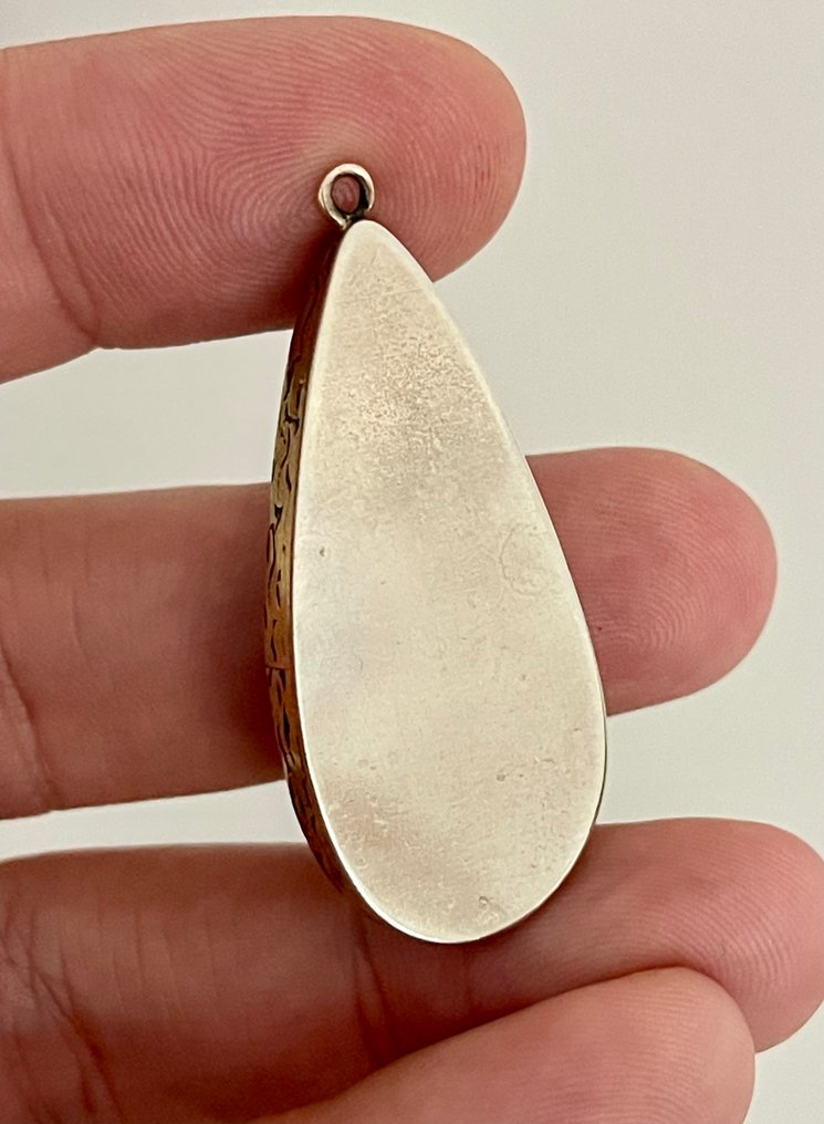 Σμαράγδι Εξαιρετικό χειροποίητο κρεμαστό με φυσικό σμαράγδι, πρώτης ποιότητας. - Ύψος: 45 mm - Πλάτος: 20 mm- 9.3 g #4.3