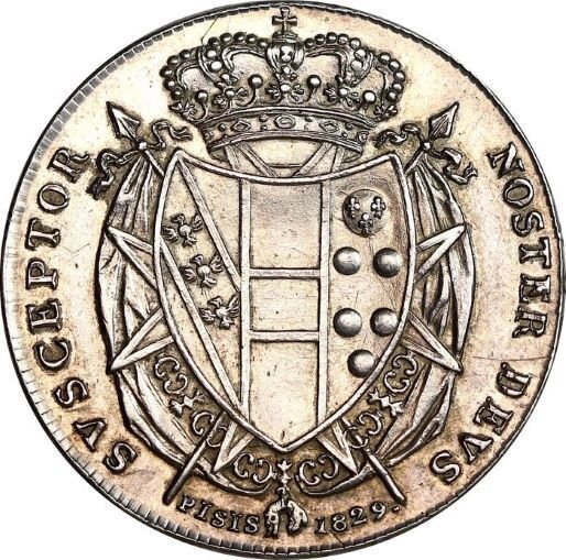 意大利，托斯卡纳公国 Leopoldo II di Lorena. Francescone 1829 #1.0