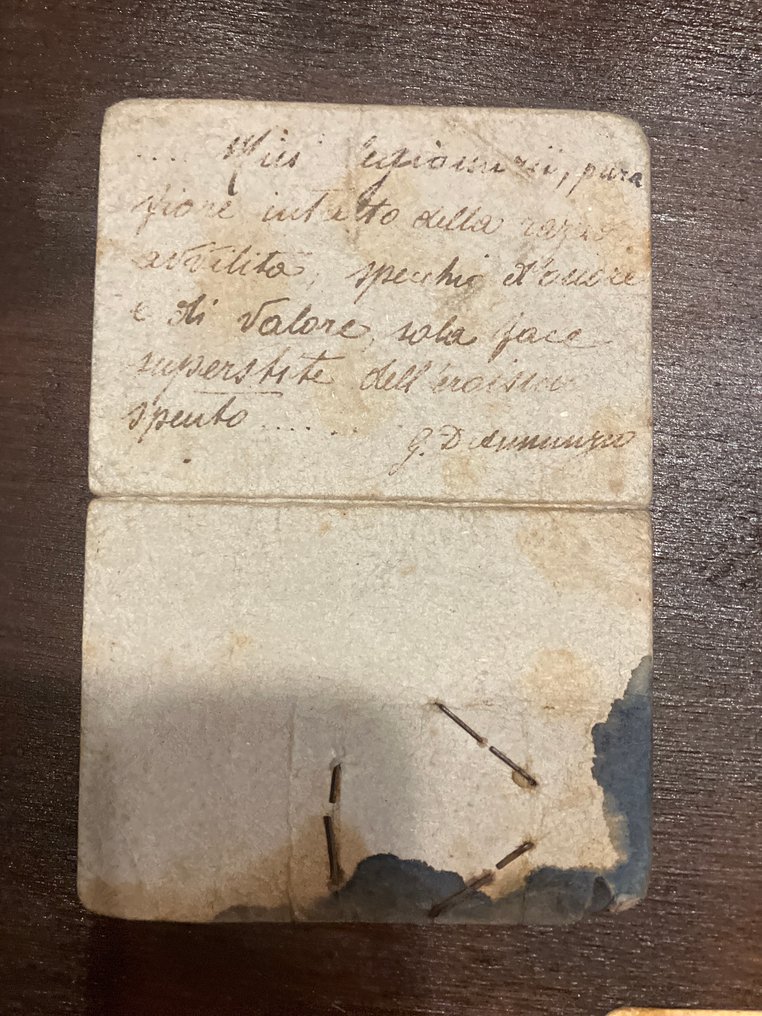 Ιταλία - Army/Infantry - Έγγραφο - D'annunzio - Impresa di Fiume (1919–1920)  Quattro documenti originali – Tessere di riconoscimento e - 1920 #1.0