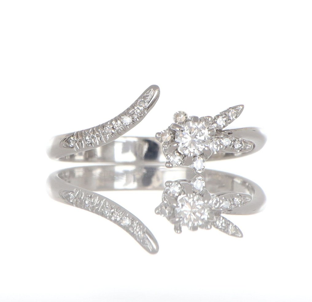 χωρίς τιμή ασφαλείας - Δαχτυλίδι - 18 καράτια Λευκός χρυσός Διαμάντι (Φυσικό)  - Διαμάντι #2.1