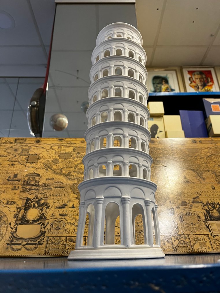 Sculpture, Torre Pisa Authentic Models AR025 - 48 cm - Porcelain #1.0