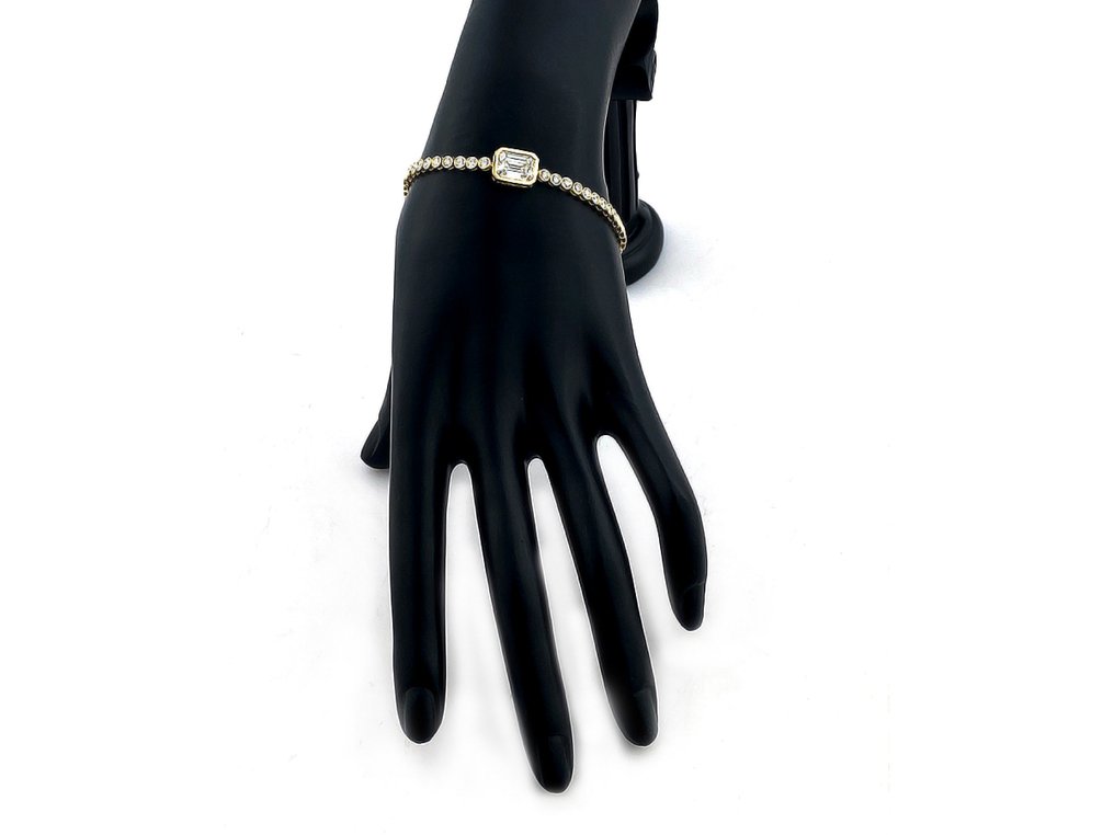 手镯 - 14K包金 黄金 -  3.07ct. tw. 钻石 (实验室培育) - 钻石 #1.0