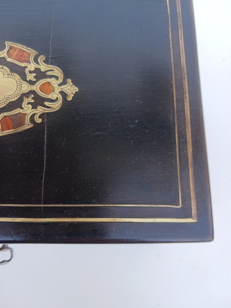Coffret boite à bijoux en marqueterie Boulle époque Napoléon III - Κουτί κοσμημάτων - Gilt brass #3.2