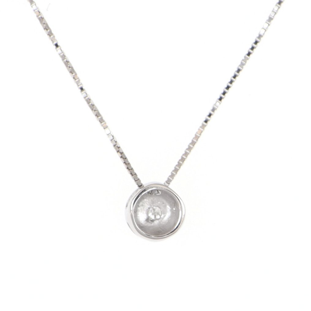 χωρίς τιμή ασφαλείας - Κολιέ με μενταγιόν - 18 καράτια Λευκός χρυσός Διαμάντι (Φυσικό)  #1.0