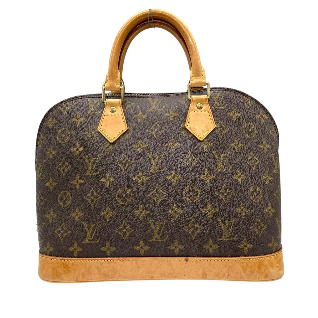 Louis Vuitton - Monogram Alma PM Handbag Classic Structured Top Handle Bag Gold Hardware - Håndveske #2.1