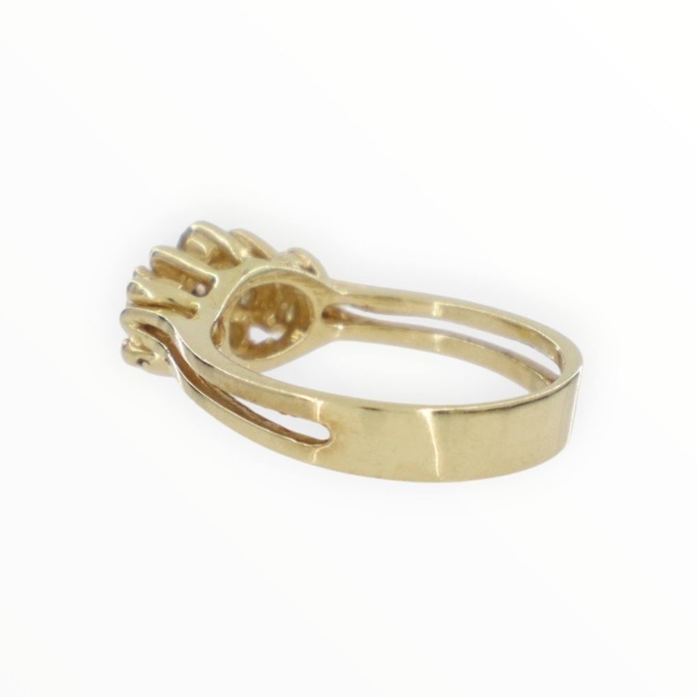 戒指 - 18K包金 黄金 红宝石 - 钻石 #3.2