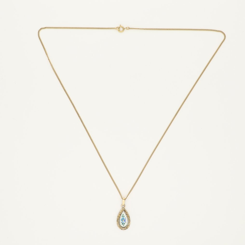 Colar com pingente - 18 K Ouro amarelo #4.3