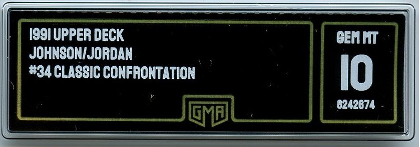 1991 Upper Deck GMA 10 - Gem Mint - Magic vs Jordan Michael Jordan, Magic Johnson - 1 Card - 全新（M） #2.1